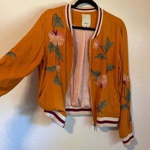 Embroidered bomber jacket